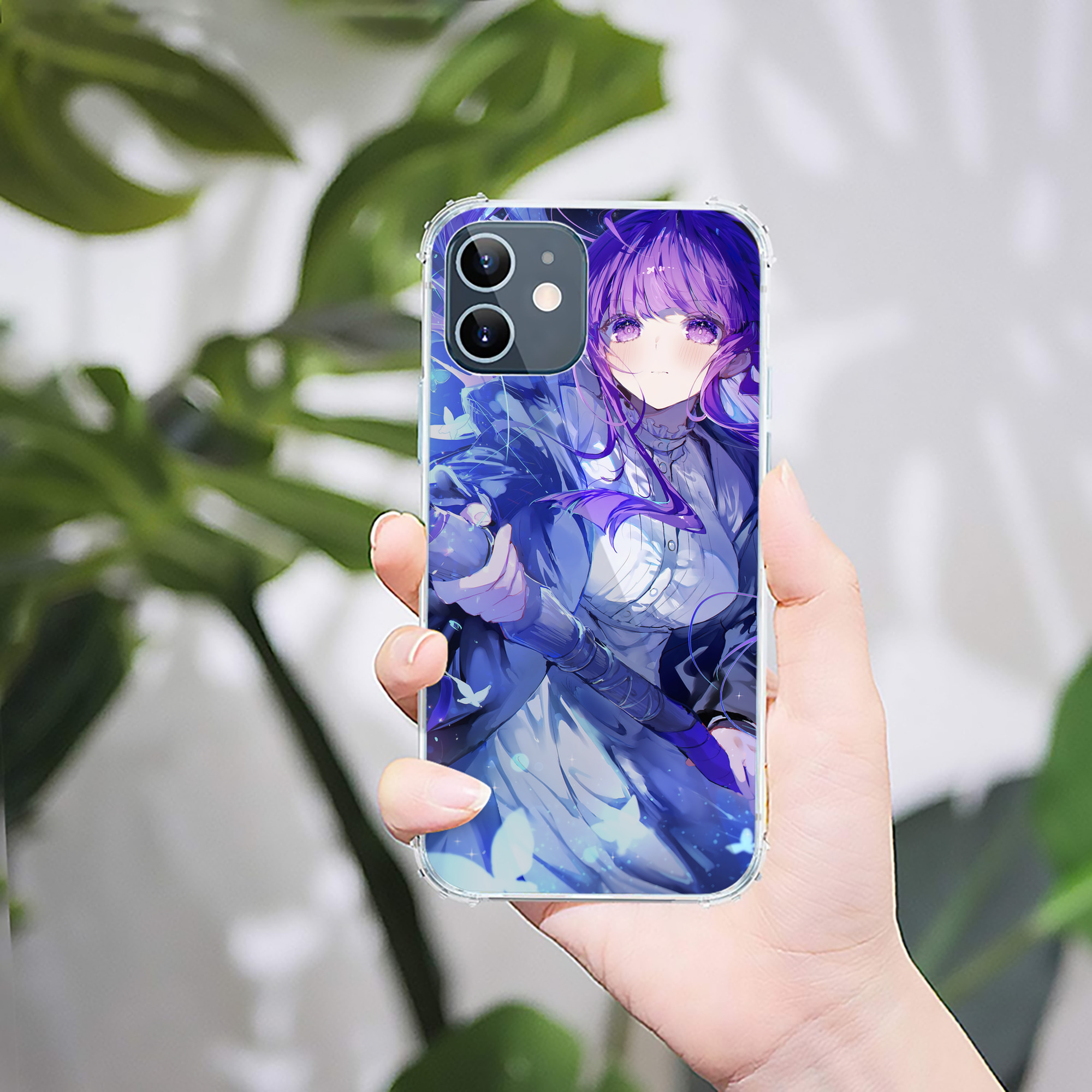 （画像用） 葬送のフリーレン Frieren 【iPhone 12シリーズ対応】透明スマホケース（クリアソフトケース）